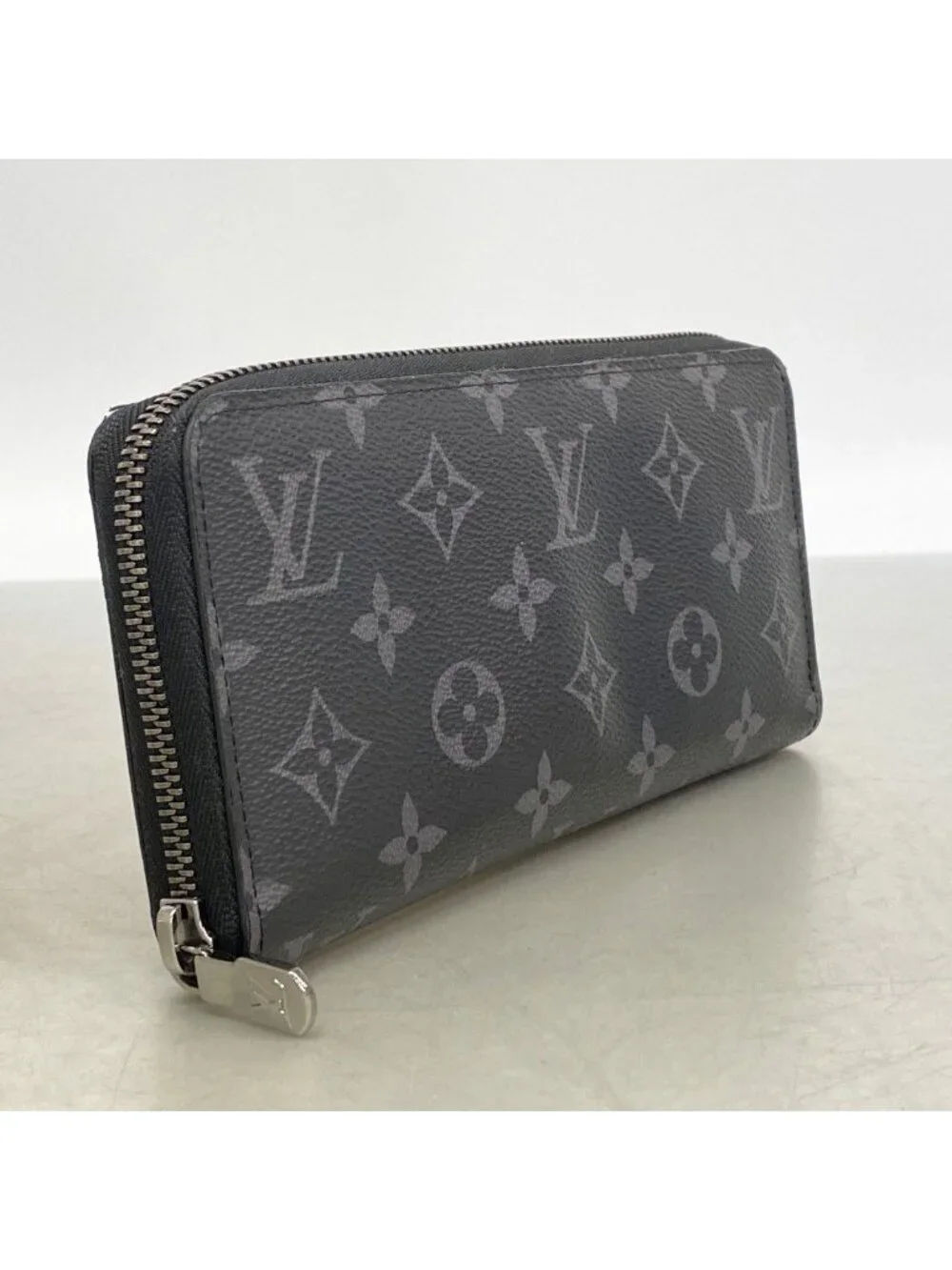 Louis Vuitton Wallet Monogram Eclipse Zippy Horizontal Black